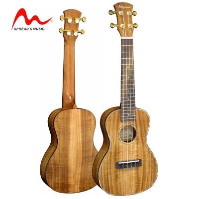 China Professional Solid Koa Wood Ukulele Good Sound Quality All Solid Concert 24