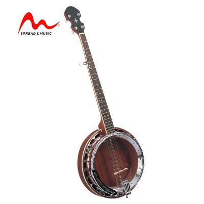 China High End 5 String Mahogany Chinese Mahogany Banjo With Chrome Armrest for sale