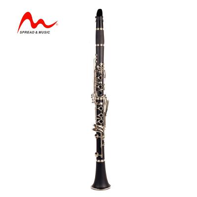 China Bakelite Wind Instrument Clarinet 17 Keys Bohem System B-plate Bb Clarinet CL-1 for sale