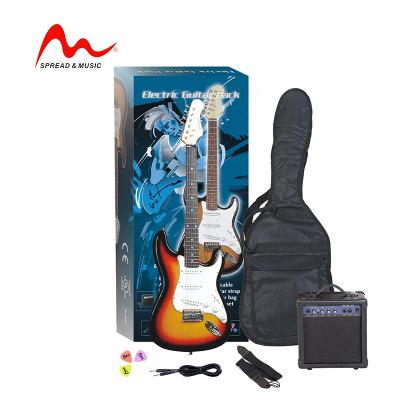 China Popular Price Electric Guitar Package Kit Best Guitar Package EGP-10 for sale