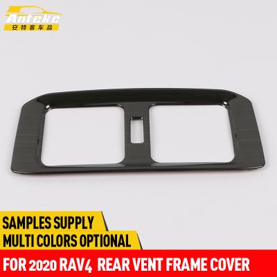 China Anteke Stainless Steel Stainless Steel Duct Rear Frame Cover For 2020 RAV4 Car Accessories for sale