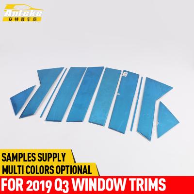 China Anteke Stainless Steel Window Trims For 2019 Q3 Car Accessories for sale