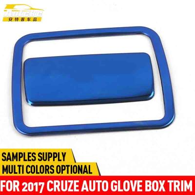 China Anteke Stainless Steel For Cruze 2017 Auto Stainless Steel Glove Box Balance Cruze Co-Pilot Organizer Storage Box Handle Glove Box for sale