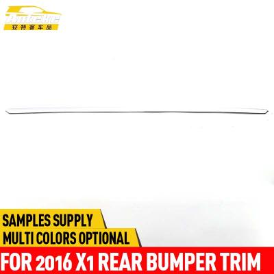 China Anteke ABS For 2016 ABS Chrome X1 Rear Bumper Trim X1 Rear Bumper Trims Trims Decoration Sticker Rear Molding Protector for sale