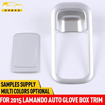 China Anteke ABS For Lamando 2015 Auto ABS Chrome Glove Box Trim Lamando Co-Pilot Organizer Storage Box Handle Trim Glove Box Lid for sale