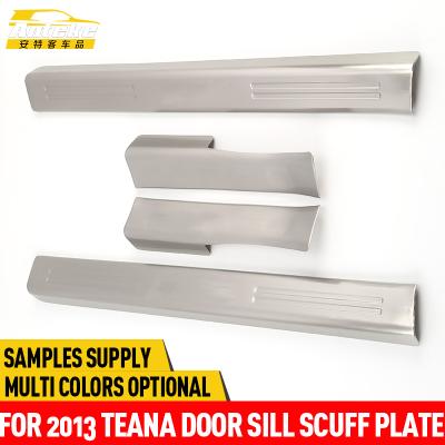 China Anteke Stainless Steel For Teana Stainless Steel Door Sill Scuff Plate Teana Trunk Door 2013 Home Plates Sill Scuff Cover Protector Trim for sale