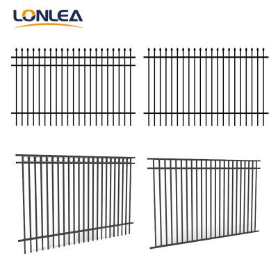 China Factory Hot Selling Easily Assembled Directly Wrought Iron Fencing Steel Garden Fence Metal Fence Panels Wholesale for sale