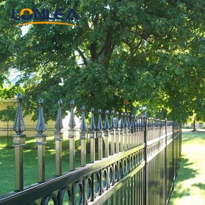 China Modern Designs Easily Assembled Steel Factory Fence Posts Galvanized Steel Gates Fence For Garden for sale