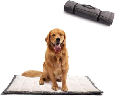 China Travel Machine Washable Super Soft Outdoor Dog Travel Mat  Rollup Pet Camping Gear for sale