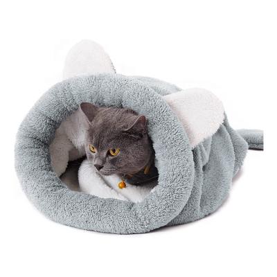 China Super Soft Plush Cat Winter Warm Sleeping Bag Long Stocked Large Square Dog Kennel Bed Pet Puppy Cushion for sale