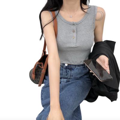 China Low Price Women Fashion Vest Ladies Covered Summer Tops Vests for sale