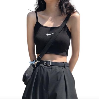 China Edge Covered In Stock Womens Sport Cotton Vest Ladies Summer Tops Vests for sale