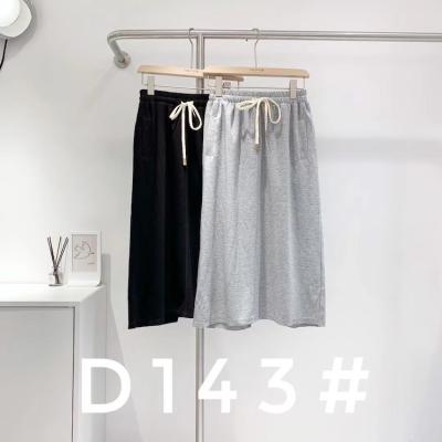 China Hot Selling Women's Adjustable Waist Slip Straight Cut Skirt Chick Cross Design Half Soft Light V-Skirt With Pocket for sale