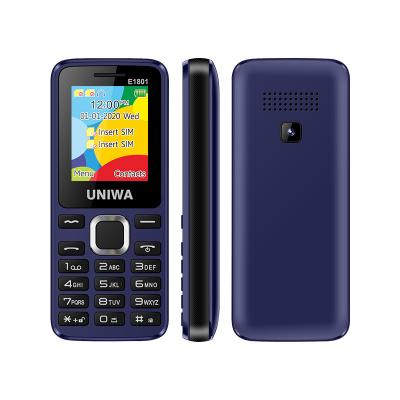 China MP3 Playback 2020 Hot Selling 1.8 Inch Screen Wireless Radio Dual SIM Card Dual Standby GSM Dual Band Mobile Phone Black Feature Phone for sale