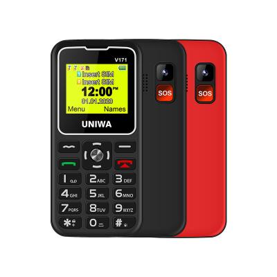 China Dual SIM Card UNIWA V171 1.77 inch SOS Screen Easy to Use Superior Mobile Phone for sale