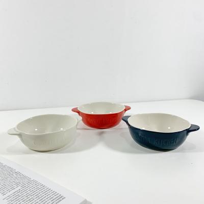 China Stocked Creative Cheap Price Bowl Salad Bowl Creative Ceramic Fruit Bowl For Household Hotel Restaurants for sale