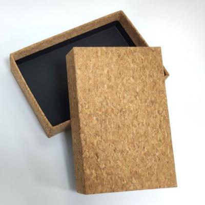 China Recycled Cork Storage Box High Quality Materials Natural Eco-friendly Gift Box Handmade Cardboard Box for sale