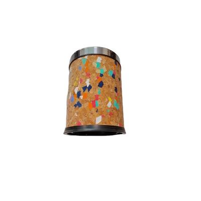 China 10 L Viable Kids Cork Household Trash Cans Creative Trash Can for sale