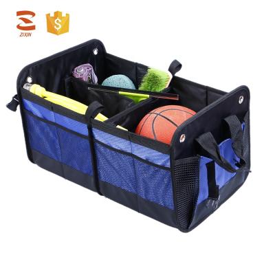 China Universal High Quality Waterproof Car Boot Organizer Bag Folding Car Trunk Organizer for sale