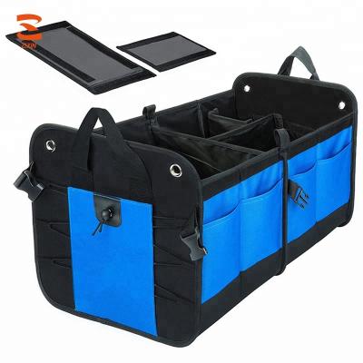 China Eco-friendly Storage Bag Car Organizer Trunk Durable Car Portable Trunk Organize With Straps And Cargo for sale