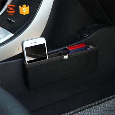 China Easy Hot Sale Car Seat Pocket Organizer Car Door Pocket Ultra Thin Black Side Organizer for sale