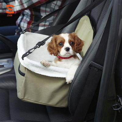 China Sustainable Portable Car Seat Pet Booster Hanging Basket House Dog Travel Carrier For Automobile for sale