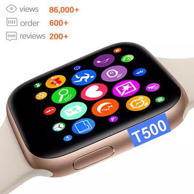 China New Arrivals 2021 APP Control Smartwatch 2022 Reloj Inteligentes Bands T 500 I Iwo Series 5 6 7 Plus Pro Monitor With Game Smart Watch T500 for sale