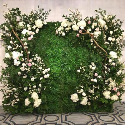 China 2019 home wall/office/restaurant party/wedding decoration party wedding decoration artificial flower grass decoration flower wall wedding for sale