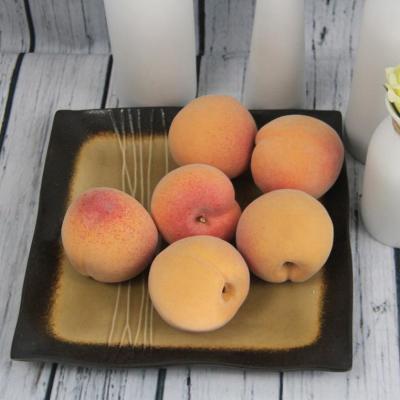 China Home decoration SIMULATION FRUITS CHEAP PRICE FRUITS YELLOW PEACH FOR HOME/SUPERMARKET/HOTEL/RESTAURANT/WINDOW SHOW /MODEL FOR FRUITS SHOP for sale