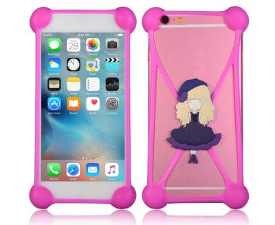 China OEM 3D Universal Lightweight Cartoon Silicone Cell Phone Case Back Cover For iPhone For Samsung for sale