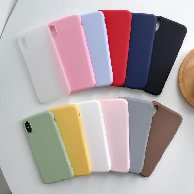 China Anti-drop fashion matte tpu candy color mobile phone case for iPhone 12 13 pro max cover phone case for sale