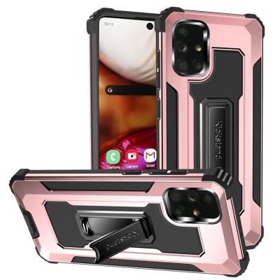 China Anti-fall For Samsung A71 A51 A21 Luxury Shockproof Ring Stand Holder Phone Case For Samsung Galaxy A71 for sale