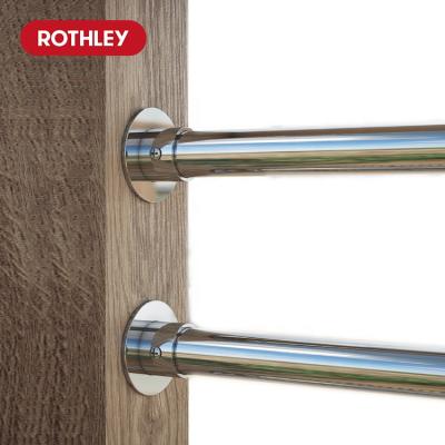 China EUROPEAN ROTHLEY Stainless Steel Sliding Rails For Wardrobes Fitting Racks for sale