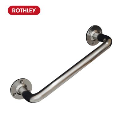 China Durable Rothley Chrome Stainless Steel Disable Handle Stair Bathroom Tub Round Tube Handicap Toilet Safety Handrail Grab Bar Safety Rail for sale