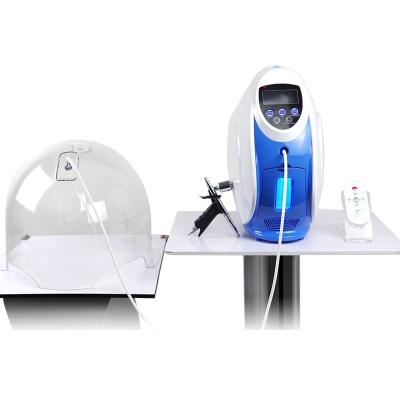 China Whitening Korea Face Oxygen Therapy Mask Dome O2toDerm Oxgen Spray Jet Peel Oxigen Machine for sale