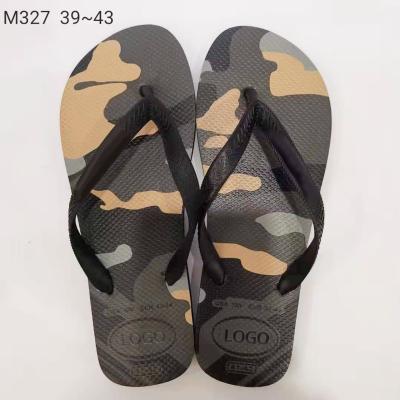 China High Quality Design Trend 2021 Fashion New Printed Camouflage OEM Custom EVA Rubber Slippers Flip Flops Spring Summer Beach For Unisex for sale