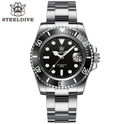 China SD1953 Date SD1953 Stainless Steel Watch NH35 Steeldive Top Brand Sapphire Glass Men Dive Watches Automatic Reloj Hombre for sale