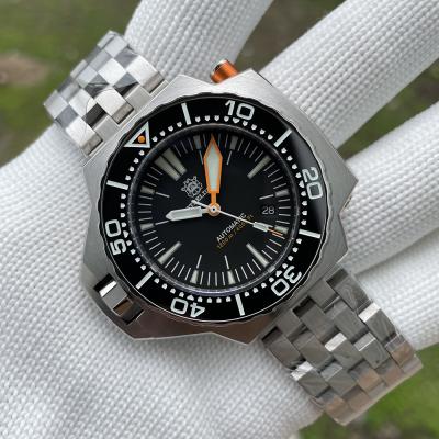 China 2021 Newest Date New Arrival Factory Price Steeldive SD1969 1200M Water Resistant NH35 Automatic Bi-direction Bezel Automatic Dive Watch With Valve for sale