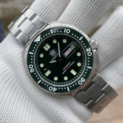 China New Arrival 45mm Automatic Stainless Steel Case Date STEELDIVE SD1972 Super Bright Week Watch 200M Waterproof NH36 Automatic Dive Watches for sale