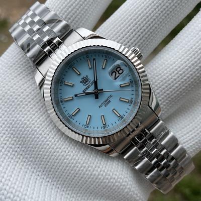 China Ghost Water Date STEELDIVE SD1933 39mm Automatic Light Blue Waterproof Watch 200m Sapphire Mirror Date NH35 Mechanical Watch for sale