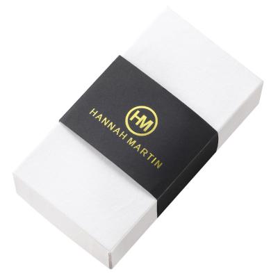 China Low MOQ Good Quality Hannah Martin White Rectangle Gift Paper Watch HM-H5 Packing Watch Box For Women Men Watch for sale