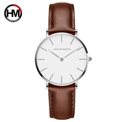 China Lady Stripes Watch Lady Elegant Casual Hot Selling Lady Wristwatch Water Resistant Design Leather Band Lady Watch HM-CB36 for sale