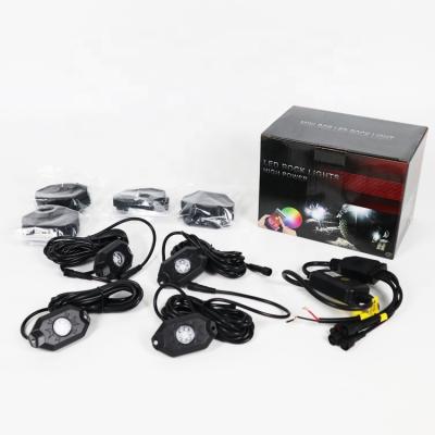 China Factory Price 4/6/8/12 Light Pods RGB LED Rock Light Automotive Decoration Boat Light 4/6/8/12 Waterproof Pods for sale