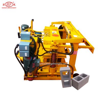 China Building Material Stores Semi-automatic Hydraulic Concrete Brick Block Cavity Solid And Paver Block Making Machine Price for sale