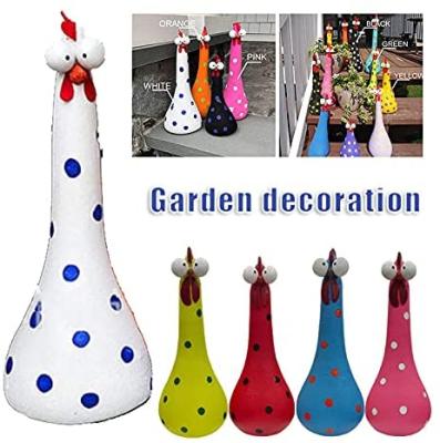 China Europe Chicken Decoration Garden Ornaments Resin Animal Chicken Figurine Outdoor Garden Sculptures for sale