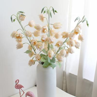 China Hotel Decoration Gift A0791 Artificial Flowers Campanula Silk Fabric Home Flowers Wedding Decoration Valley Garden Flower Floral Decoration for sale