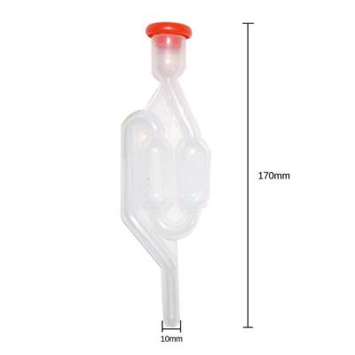 China Home Kitchen Airlock For Home Brew Beer Plastic Fermentation Valve One Way Valve With Lid Kitchen Accessories for sale