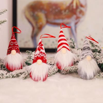 China Environmental Friendly Christmas Decorations Knitted Christmas Decoration Dolls Christmas Tree Pendant for sale