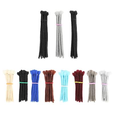 China High Temperature Afro Locs Humanhair Faux Locs Synthetic Fiber Men Curly Dread Locks Synthetic Dreadlocks Hair Extension for sale