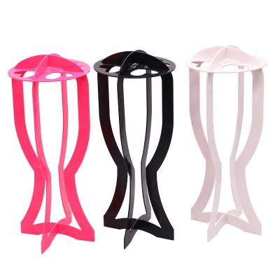 China A0415 Easy Foldable Portable Wig Display Rack Foldable Wig Stand Holders for sale